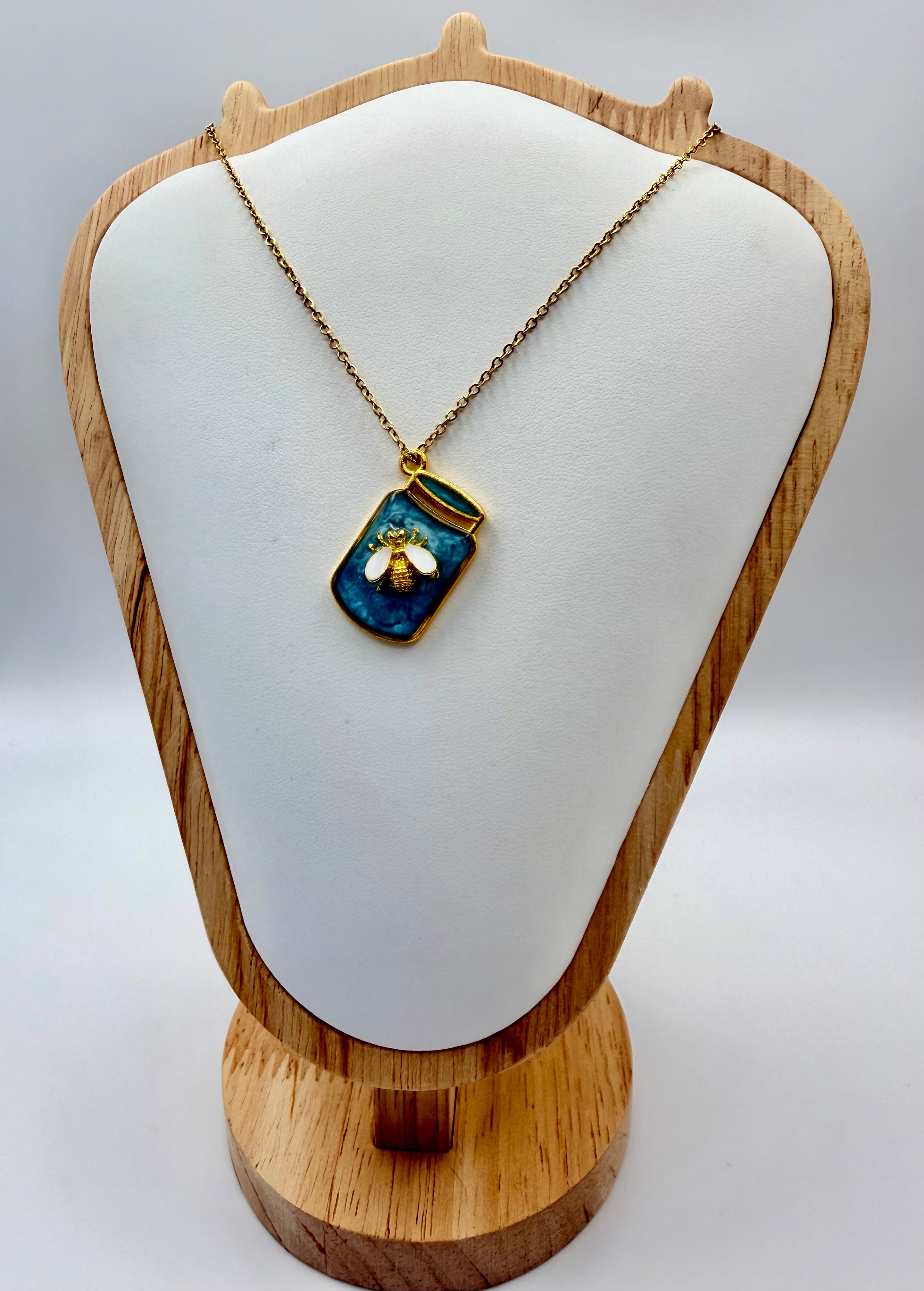 Blue Honey | Resin Necklace
