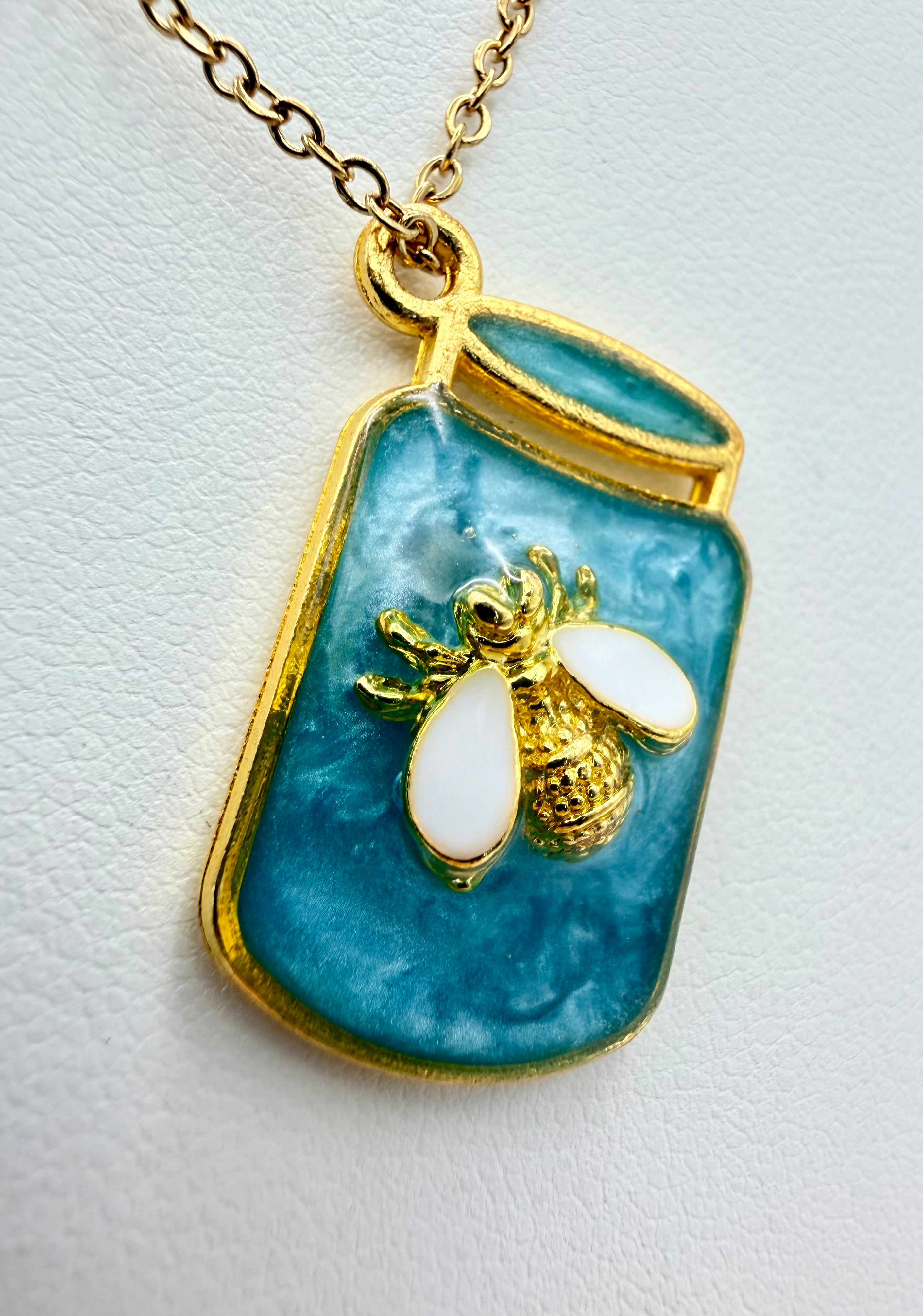 Blue Honey | Resin Necklace