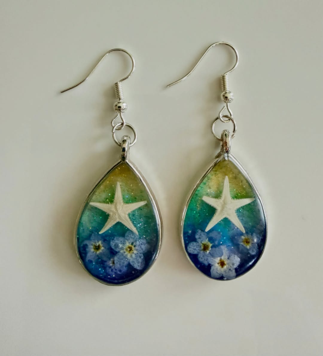 Starfish Drops | Resin Earrings