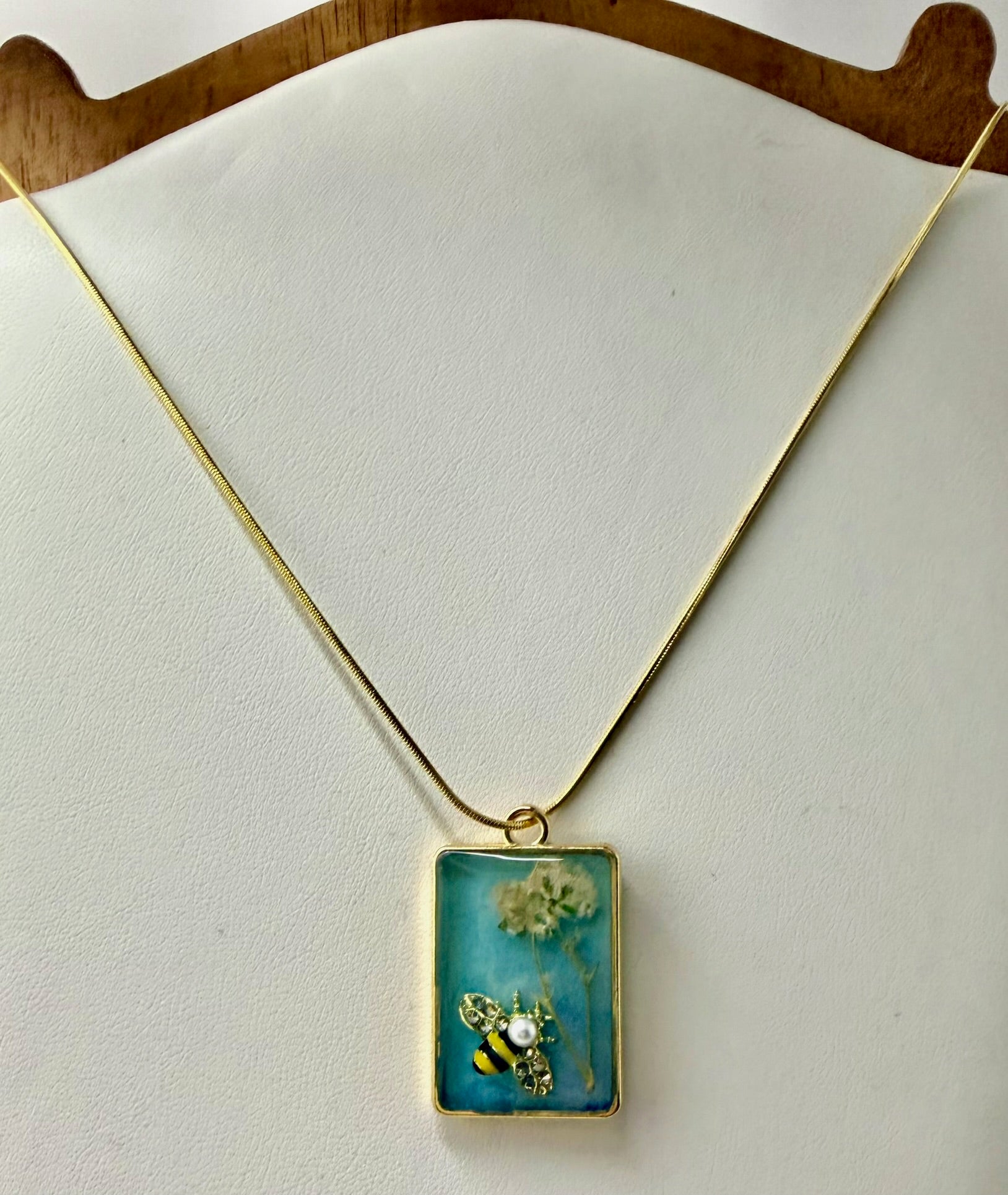 Framed Garden | Resin Necklace