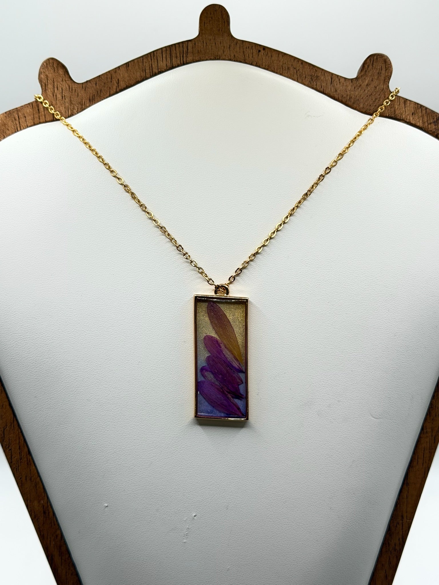 Petal Drift | Resin Necklace
