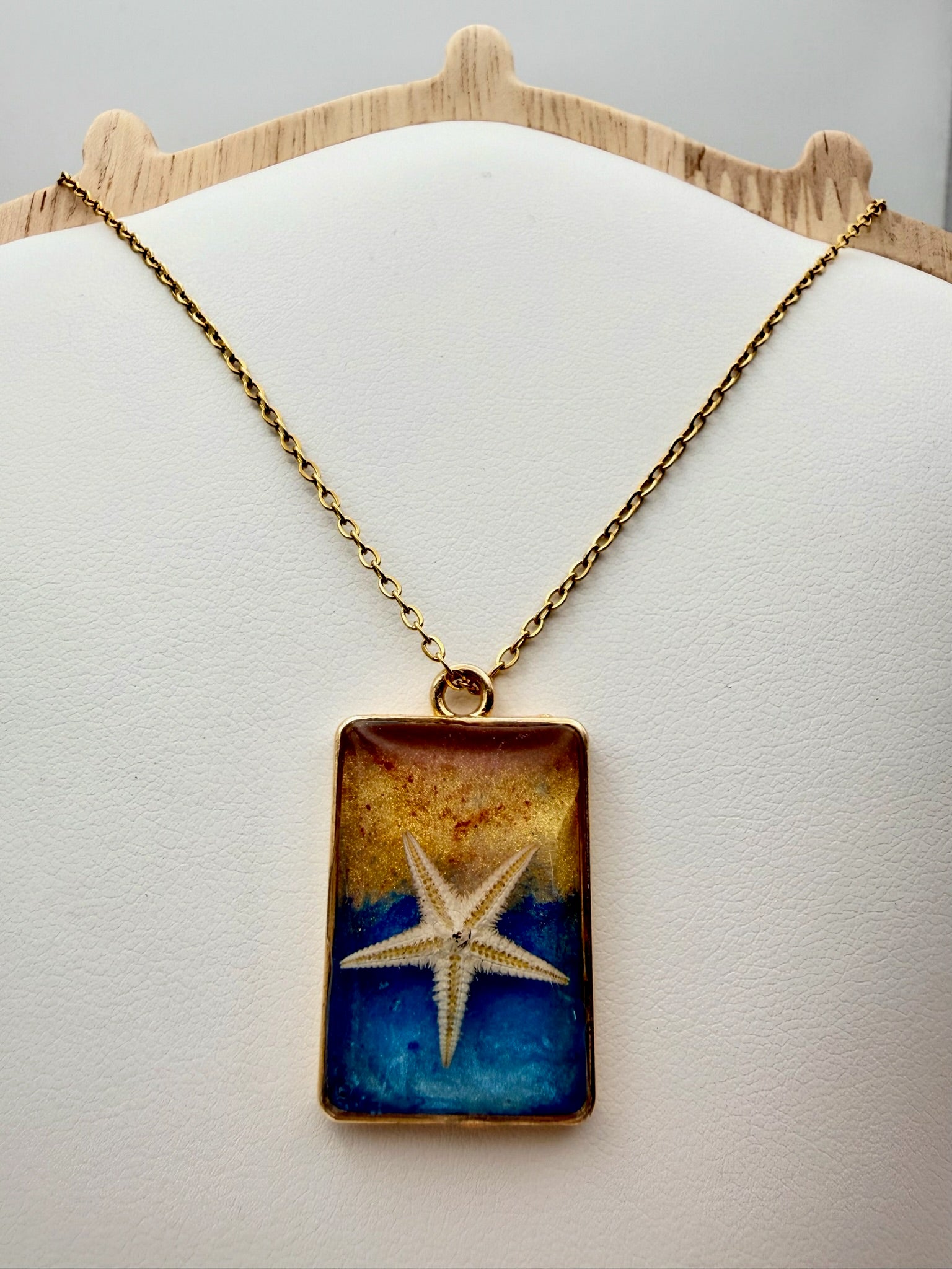 Sunset Ocean | Resin Necklace