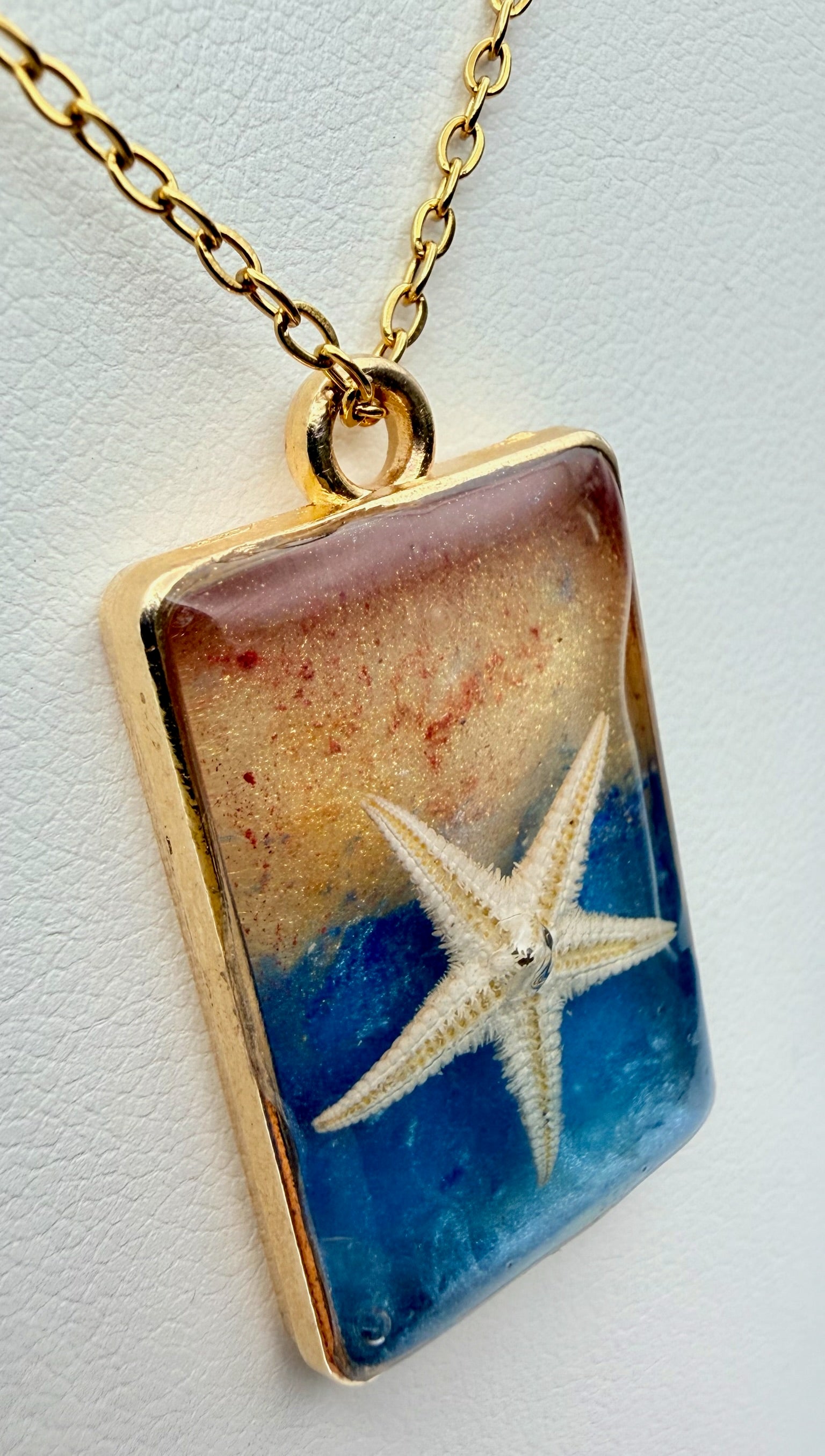 Sunset Ocean | Resin Necklace