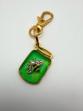 City Bee, handmade resin keychain, product view