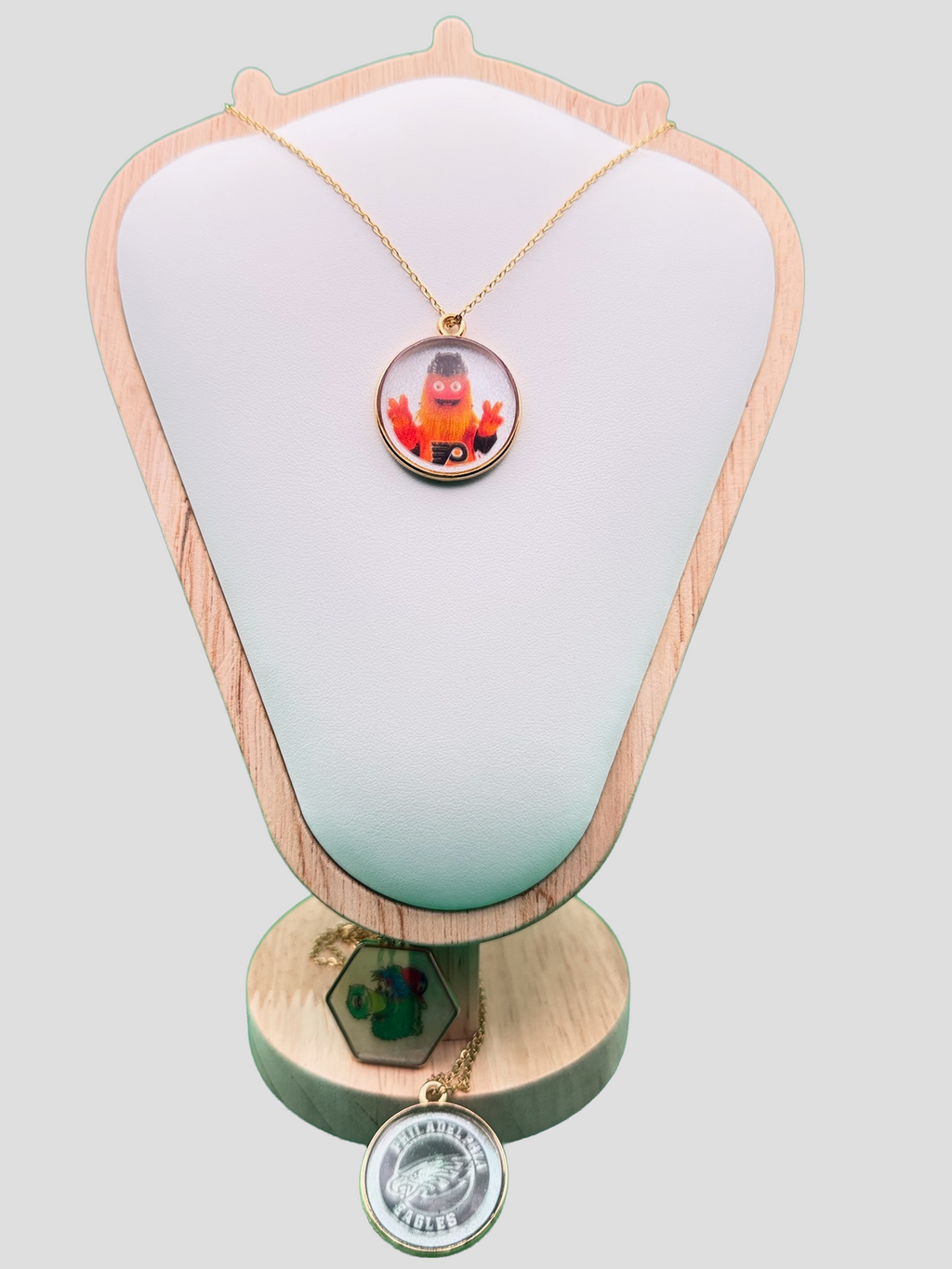 Peace, Gritty | Flyers Resin Necklace
