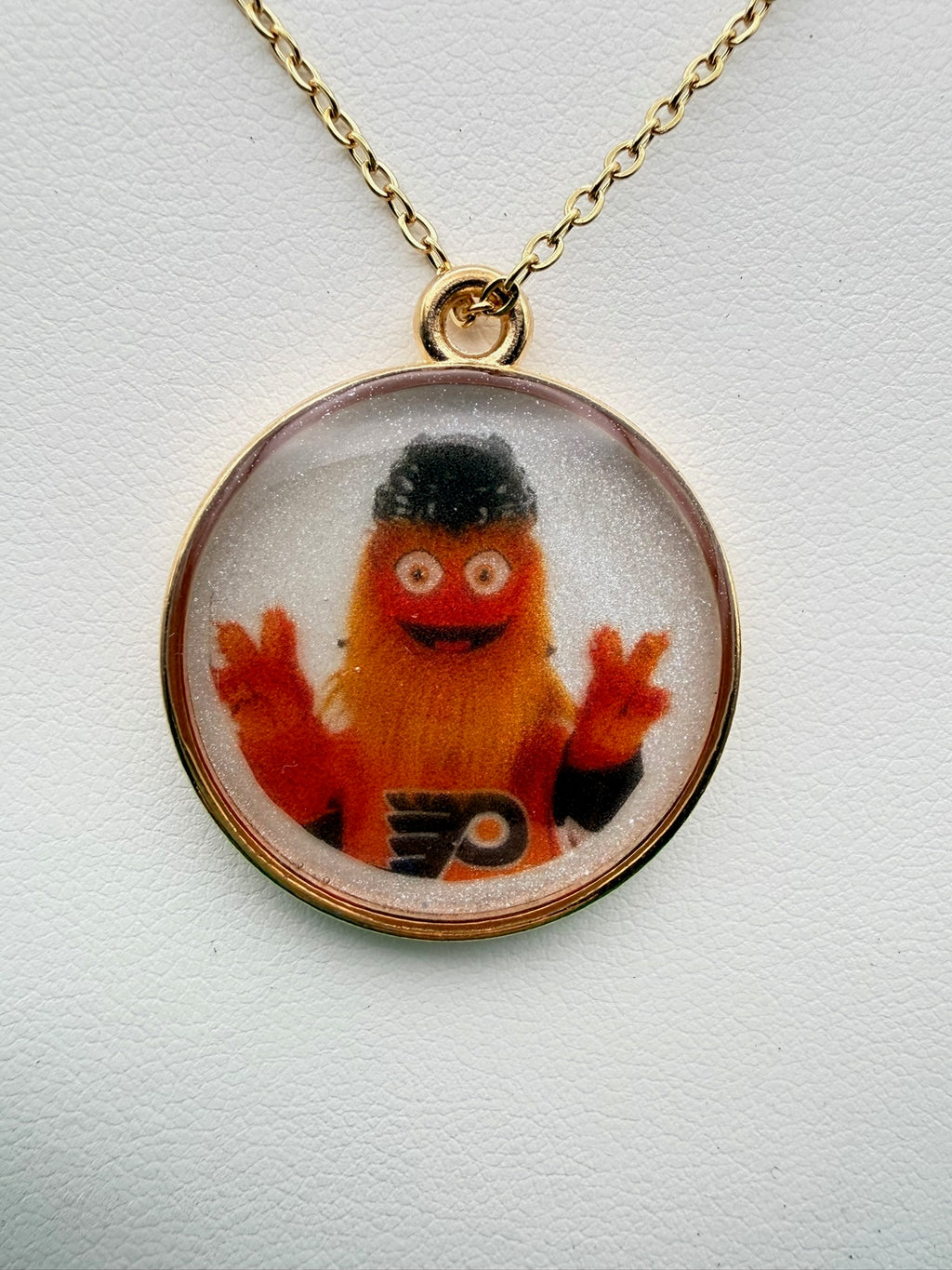 Peace, Gritty | Flyers Resin Necklace