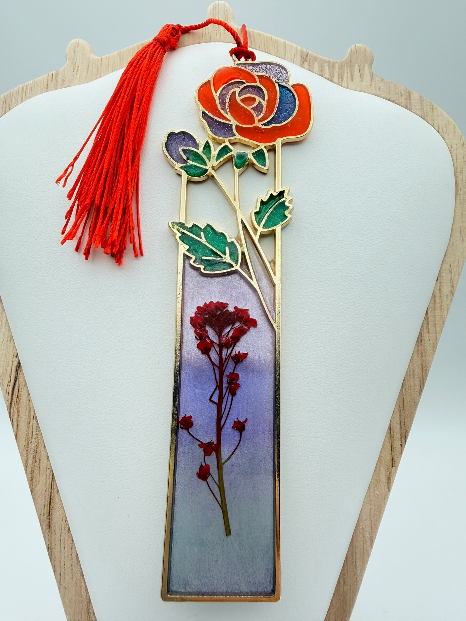 Bloom Between Chapters | Resin Bookmark by The Resin Bubble, detail view 1