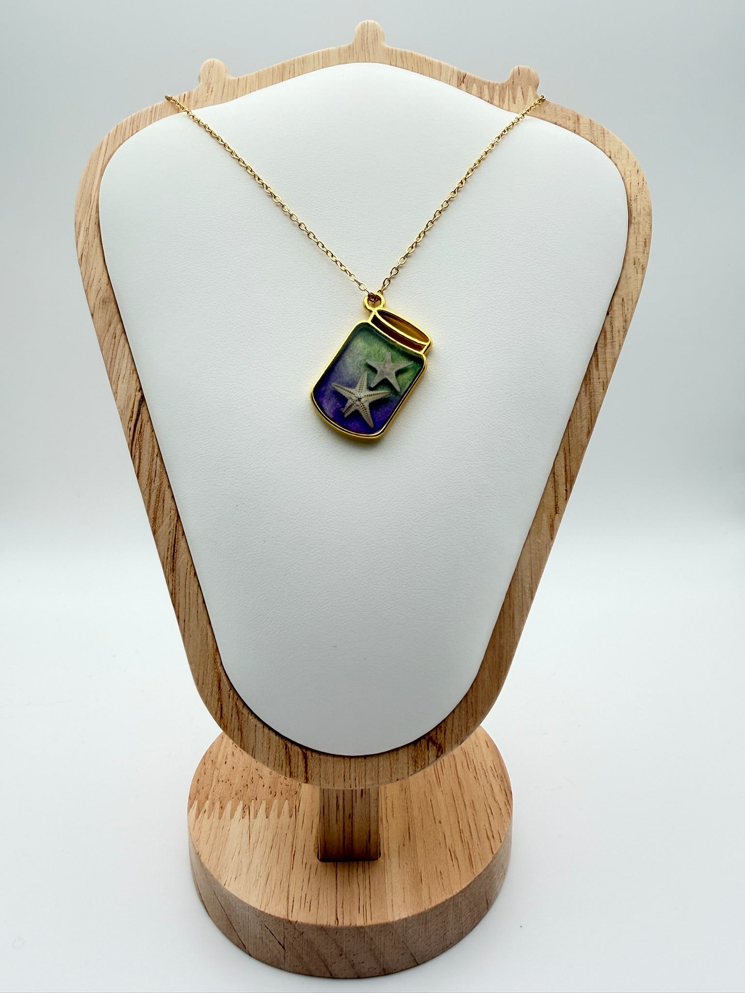 Ocean in a Jar | Resin Necklace