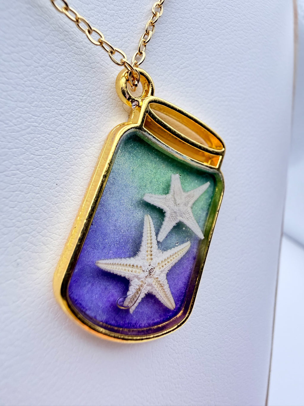 Ocean in a Jar | Resin Necklace