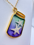 Ocean in a Jar | Resin Necklace