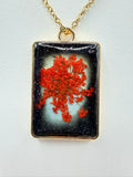 Night Fire | Resin Necklace