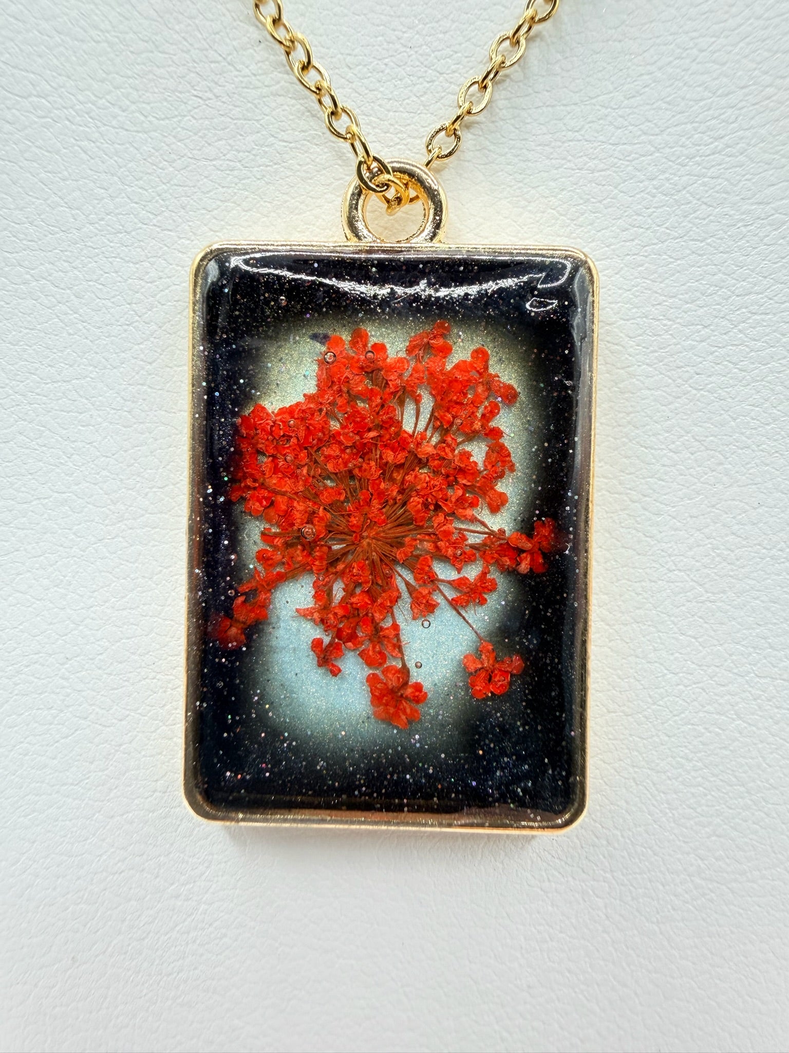 Night Fire | Resin Necklace