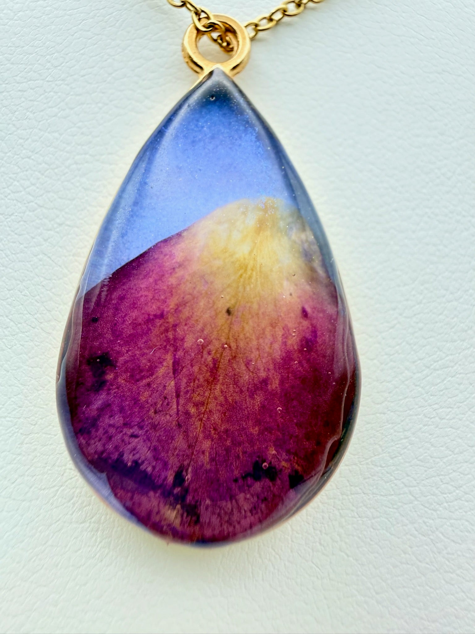 Rose Petal Paradise | Resin Necklace