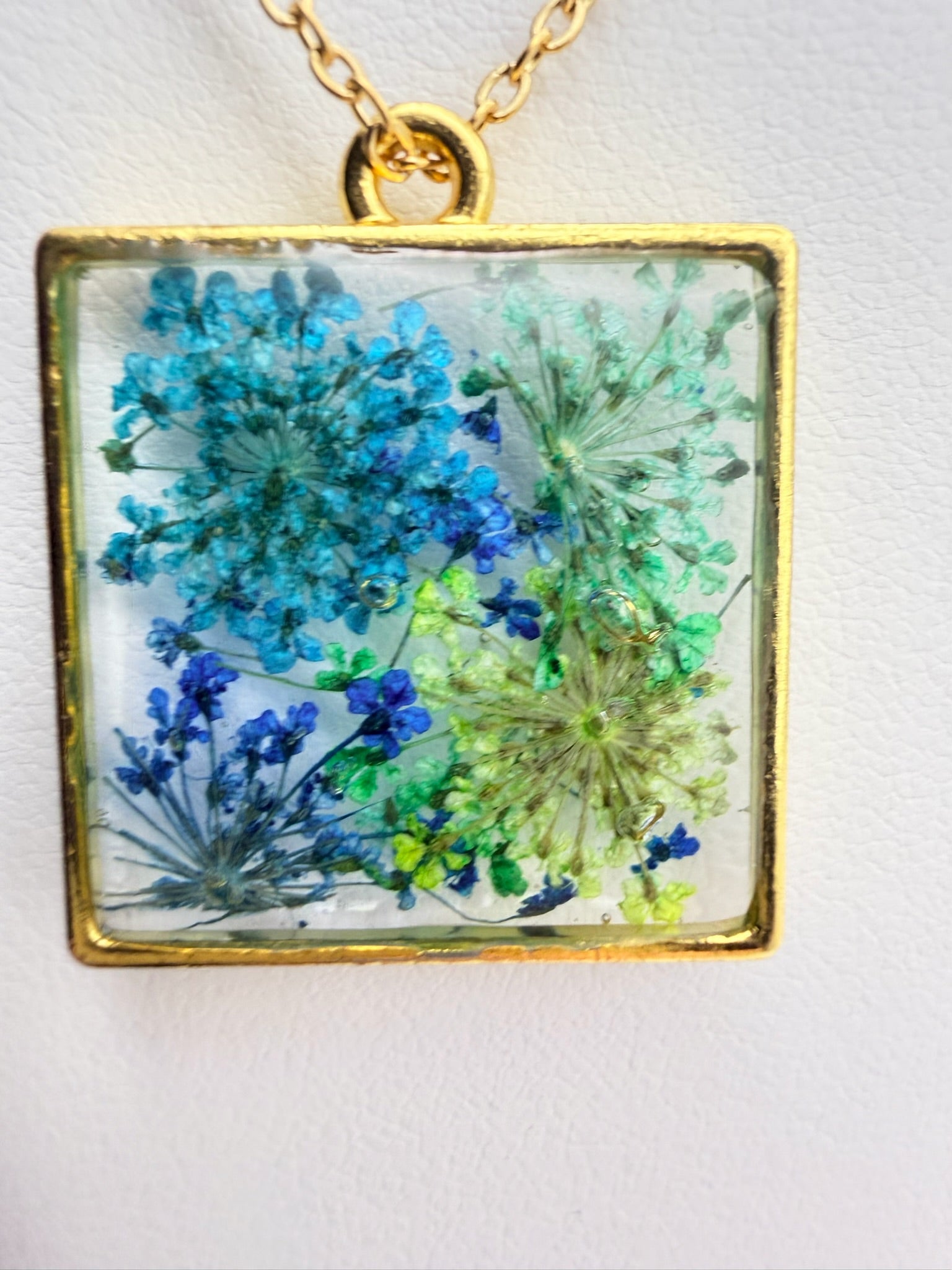 Bluebird Meadow | Resin Necklace