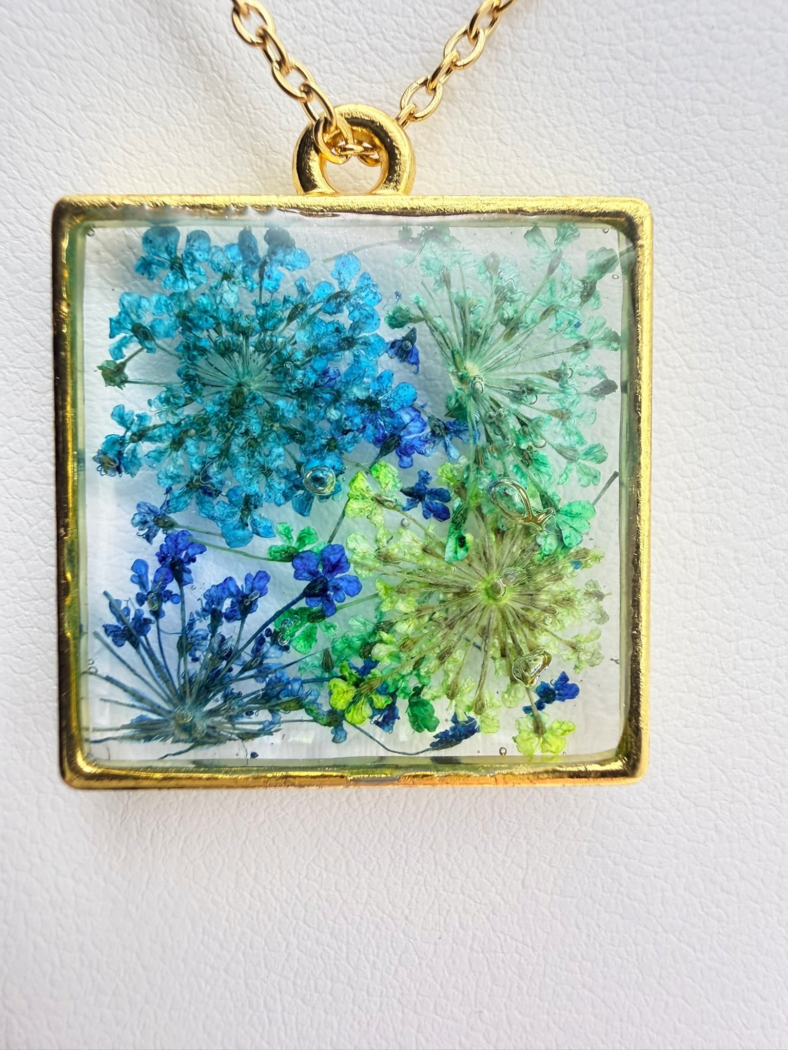 Bluebird Meadow | Resin Necklace