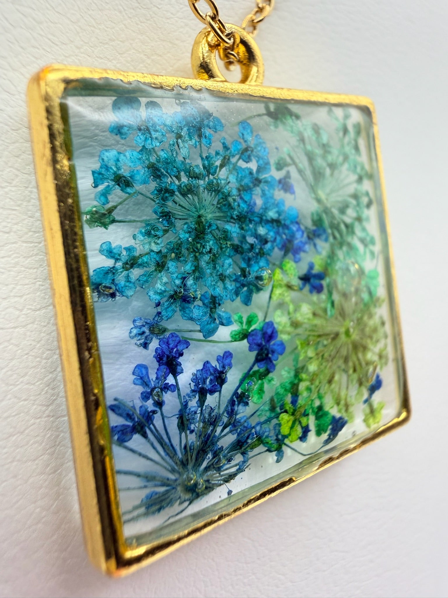 Bluebird Meadow | Resin Necklace