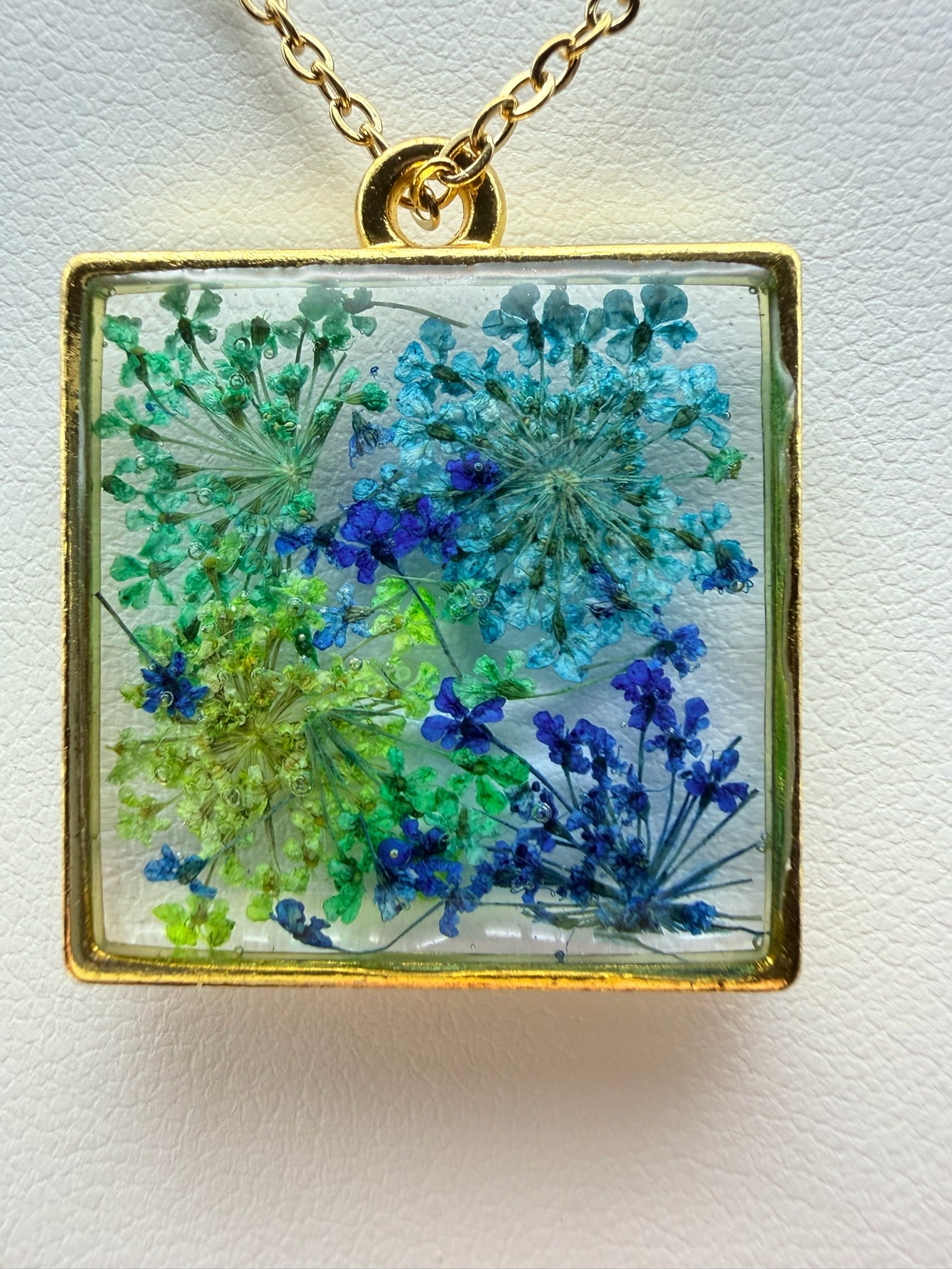 Bluebird Meadow | Resin Necklace