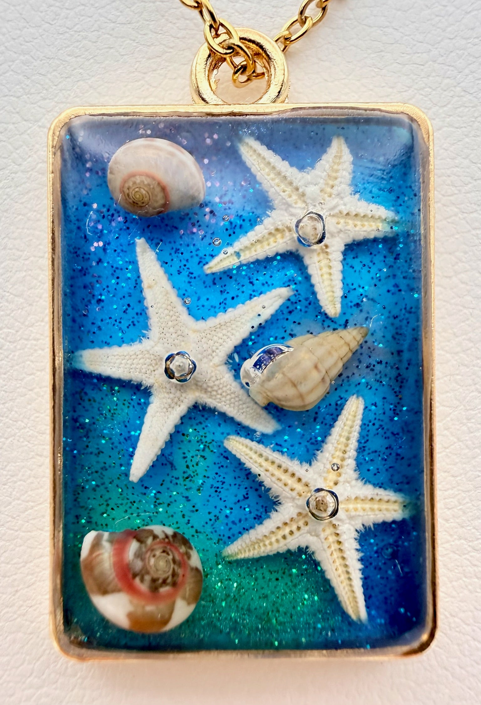 Ocean Whirl | Resin Necklace