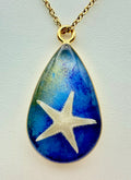 Ocean Star Drop | Resin Necklace