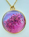 Pink Burst Lights | Resin Necklace