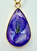 Purple Petal Fireworks | Resin Necklace