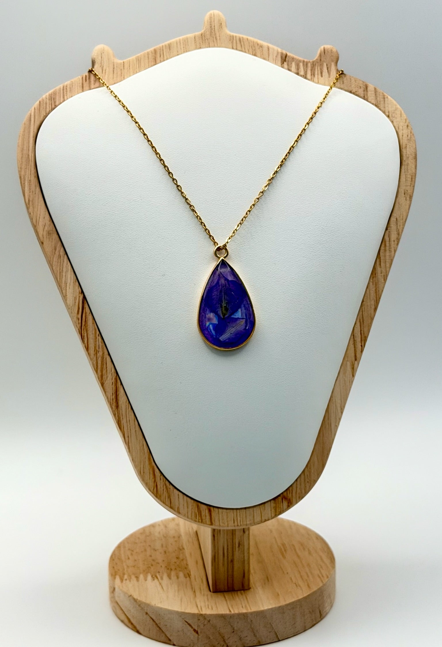 Purple Petal Fireworks | Resin Necklace