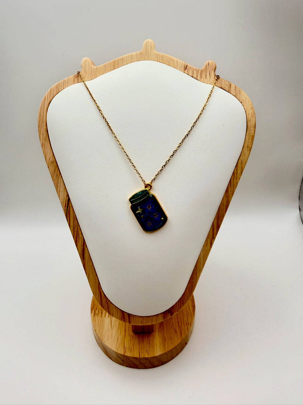 Forget Me Never | Resin Necklace