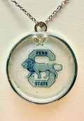 Penn State Pride, handmade resin necklace, product view