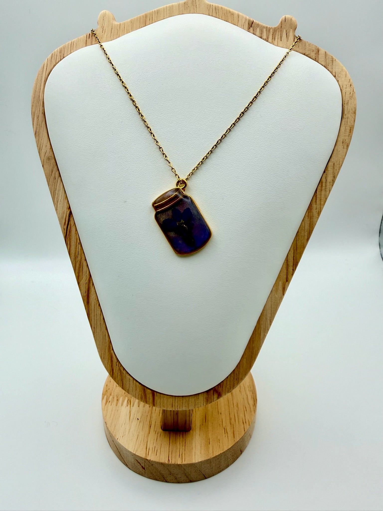 Bottled Blue | Resin Necklace
