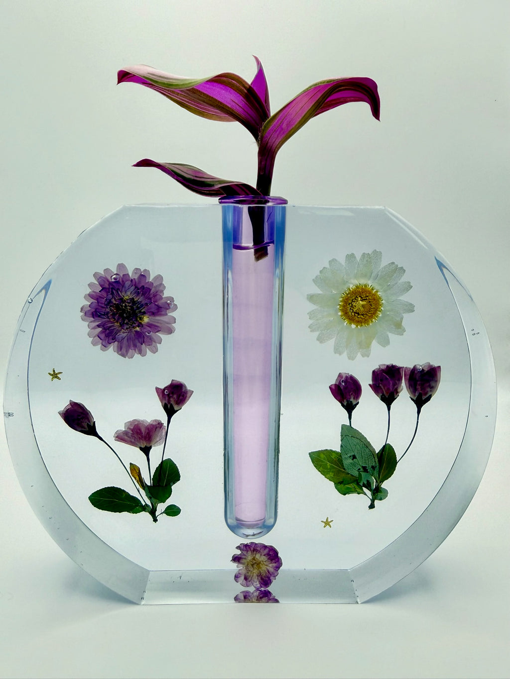 Pressed Poetry | One-of-a-Kind Resin Vase