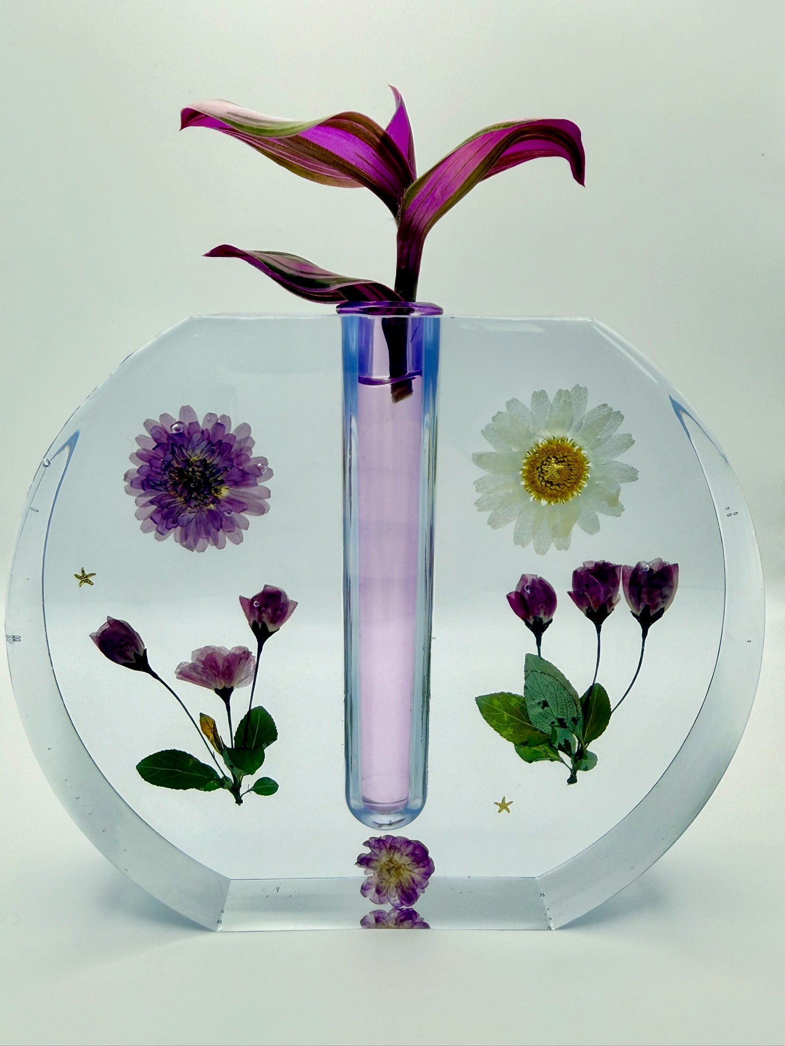 Pressed Poetry | One-of-a-Kind Resin Vase