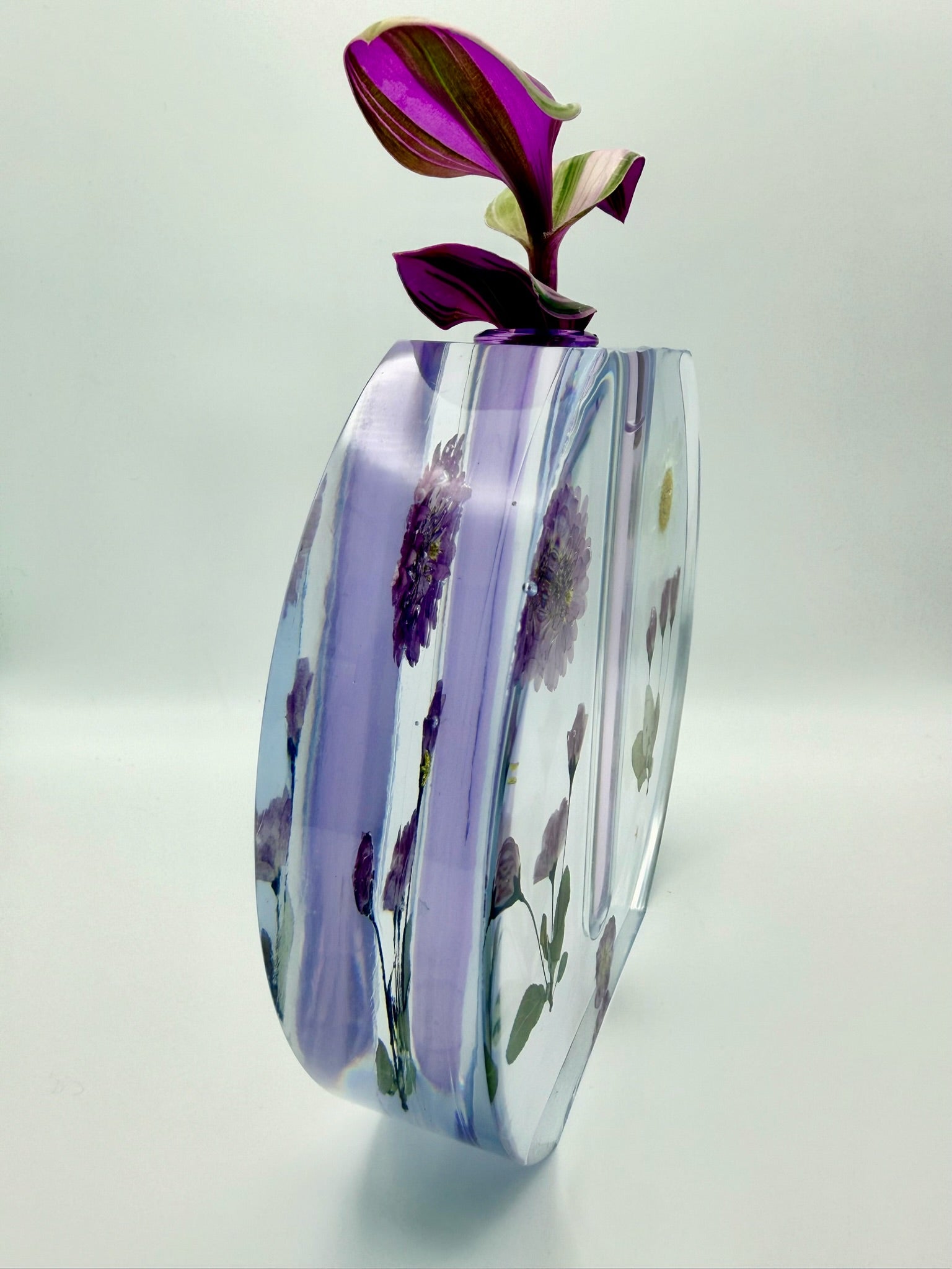 Pressed Poetry | One-of-a-Kind Resin Vase