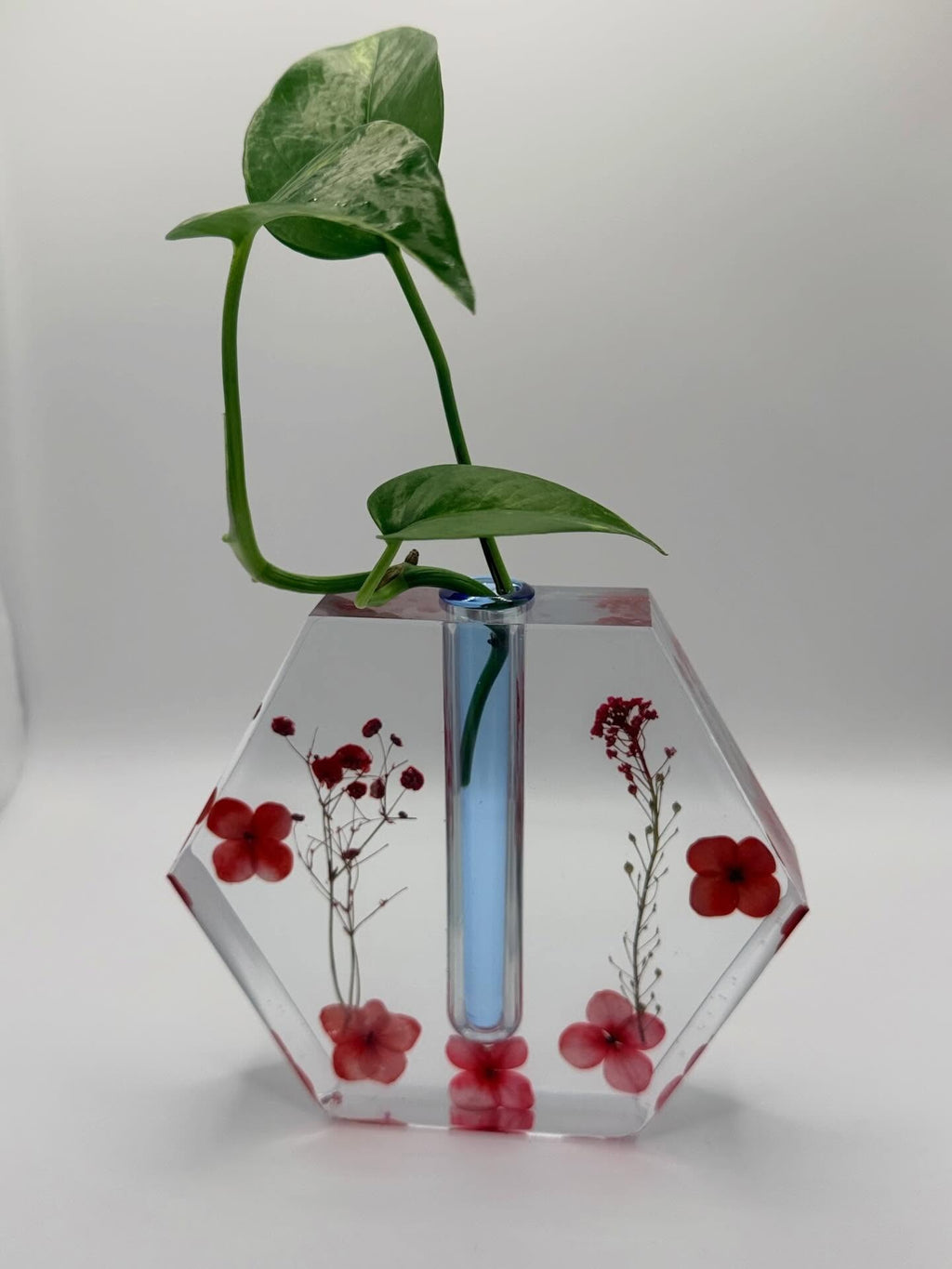 Fun Jean | Custom Resin Vase, handmade multicolor resin vase