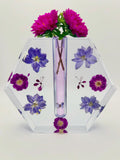 Fancy Jeannie | Custom Resin Vase, handmade multicolor resin vase