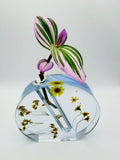 Nikki’s Light | Custom Resin Vase, handmade multicolor resin vase